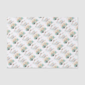 HAPPY CAMPER Cute Retro RV Tissuepapier (Voorkant)