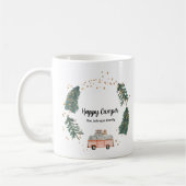 Happy Camper Cute Whimsical Name Script Koffiemok (Links)