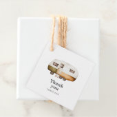 Happy Camper dank u Bedankjes Labels (In situ)