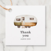 Happy Camper dank u Bedankjes Labels (Voorkant)