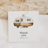 Happy Camper dank u Bedankjes Labels