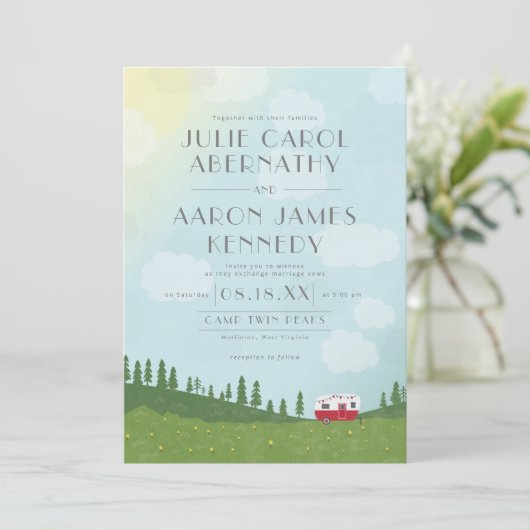 Happy Camper Destination Wedding Camping (Staand voorkant)