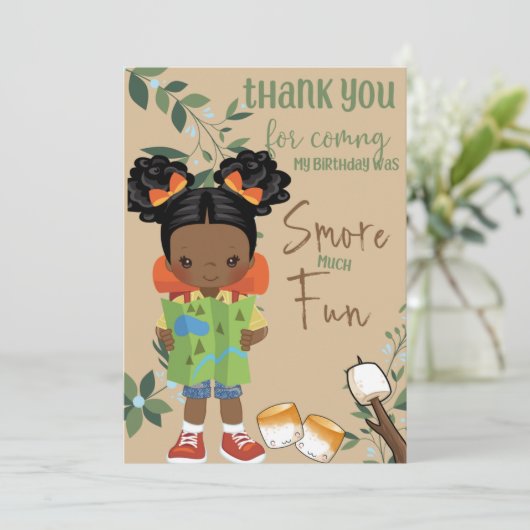 Happy Camper Different Birthday Dank je kaart (Staand voorkant)