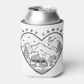 Happy Camper Doodle Blikjeskoeler (Blikje Voorkant)