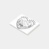 Happy Camper Doodle Post-it® Notes (Schuin)