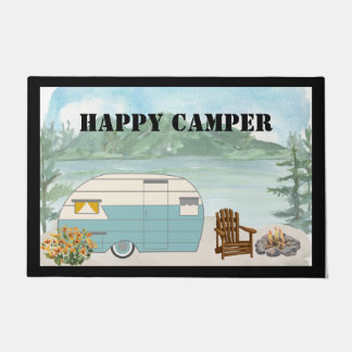 Happy Camper door Mat