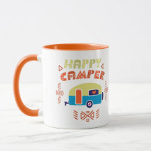 Happy Camper dual-side koffie-mok
