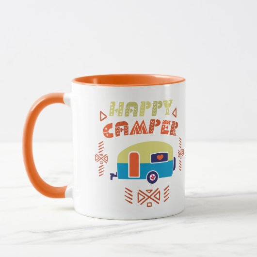 Happy Camper dual-side koffie-mok Mok (Links)