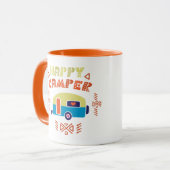 Happy Camper dual-side koffie-mok Mok (Voorkant links)