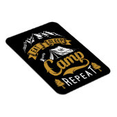 Happy Camper Eat Sleep Camp Herhalen Magneet (Rechterzijde)