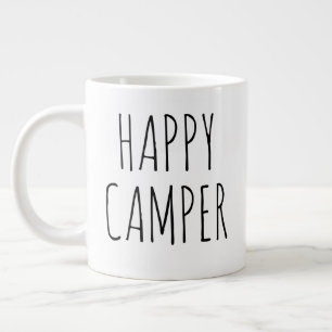 "Happy Camper" Eenvoudige moderne boerderij Grote Koffiekop