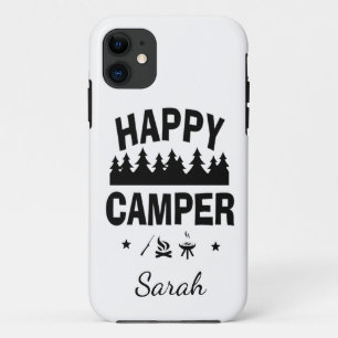 Happy Camper Fun Camping Quote Case-Mate iPhone Case