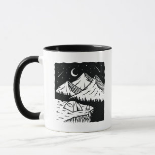 Happy Camper Funny Camping Cool Hiking Graphic Mok