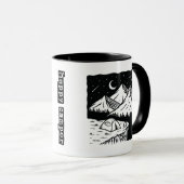 Happy Camper Funny Camping Cool Hiking Graphic Mok (Voorkant rechts)