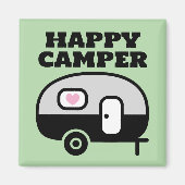 Happy Camper funny magnet for RV trailer home (Voorkant)