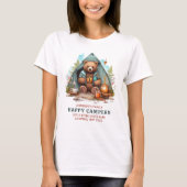 Happy Camper Gepersonaliseerd Familie Leuk Camping T-shirt (Voorkant)