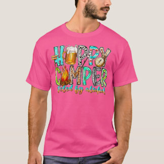 Happy Camper gevoed door alcohol kamperen T-shirt