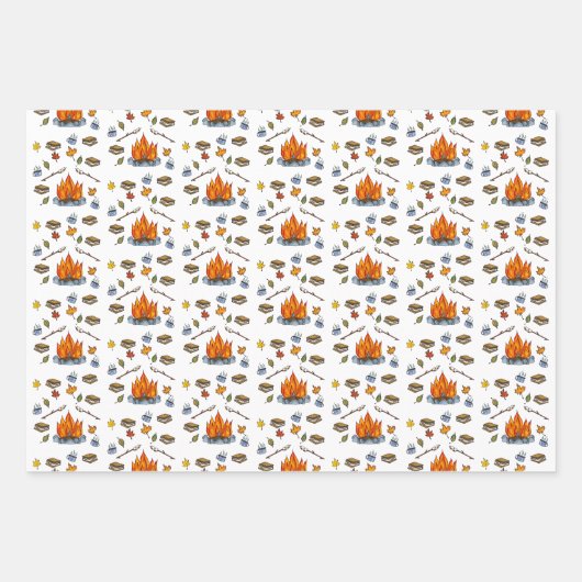 Happy Camper Gift Wrap Inpakpapier Vel (Voorkant 2)