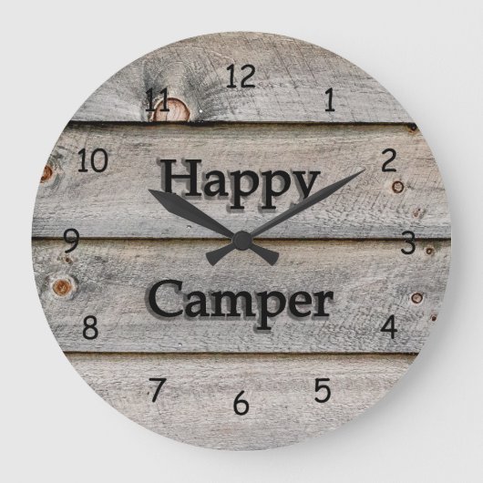 Happy Camper Grote Klok (Voorkant)
