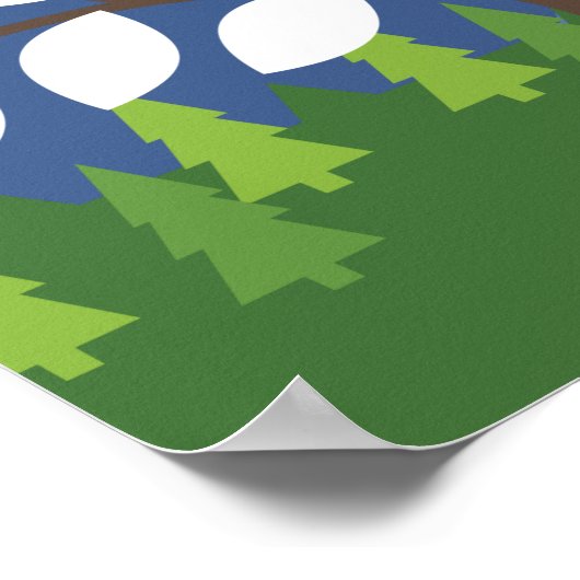 Happy Camper Guest Book Poster - 200 handtekeninge (Hoek)