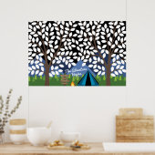 Happy Camper Guest Book Poster - 200 handtekeninge (Keuken)