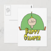 Happy Camper Guy Briefkaart (Voorkant / Achterkant)