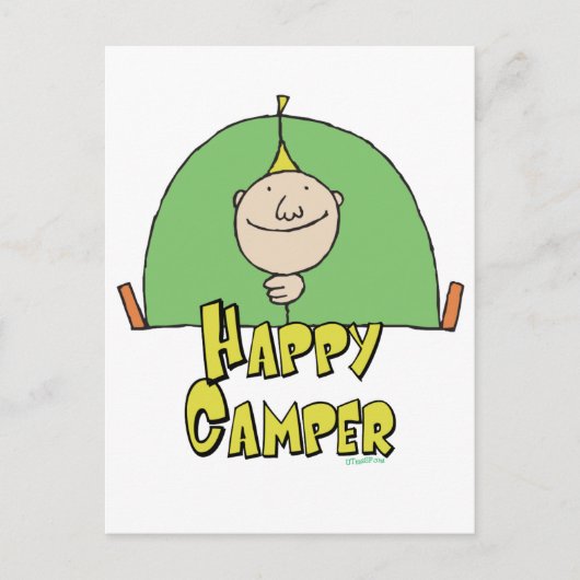 Happy Camper Guy Briefkaart (Voorkant)