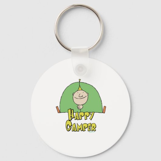 Happy Camper Guy Sleutelhanger (Voorkant)