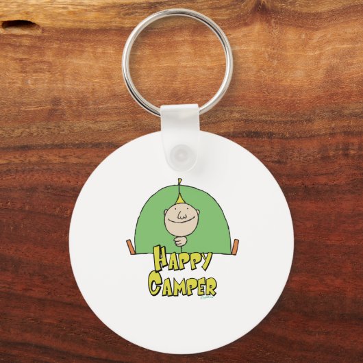 Happy Camper Guy Sleutelhanger (Voorkant)