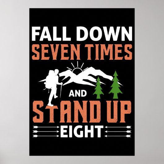 Happy Camper Herfst down Seven Times Poster (Voorkant)