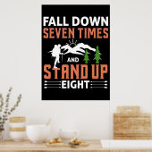 Happy Camper Herfst down Seven Times Poster (Keuken)