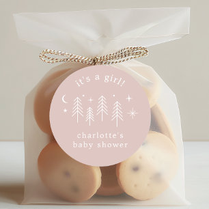 Happy Camper Het is een jongen Ronde Sticker