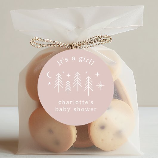 Happy Camper Het is een jongen Ronde Sticker