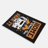 Happy Camper Home is waar je het parkeert Deurmat (Schuin)