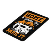 Happy Camper Home is waar je het parkeert Magneet (Linkerzijde)