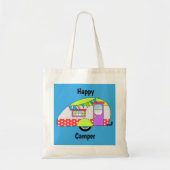 Happy Camper Illustration Tote Bag (Voorkant)