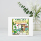 Happy Camper Inspirerend Briefkaart (Staand voorkant)