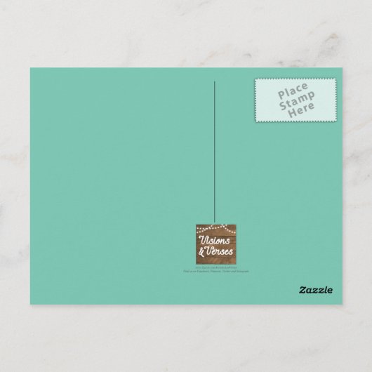 Happy Camper Inspirerend Briefkaart (Achterkant)