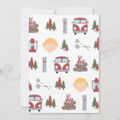 Happy Camper Invitation Kaart (Achterkant)