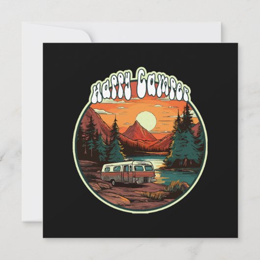 Happy Camper Kaart (Achterkant)