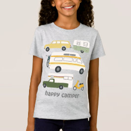 HAPPY CAMPER  kampeerwagen RV CUSTOM T-shirt