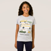 HAPPY CAMPER  kampeerwagen RV CUSTOM T-shirt (Voorkant volledig)