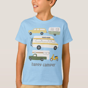 HAPPY CAMPER  kampeerwagen RV CUSTOM T-shirt