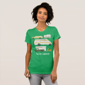 HAPPY CAMPER  kampeerwagen RV CUSTOM T-shirt (Voorkant volledig)
