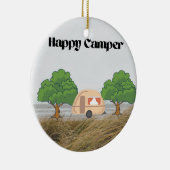 Happy Camper Keramisch Ornament (Rechts)