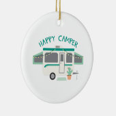 Happy Camper Keramisch Ornament (Rechts)
