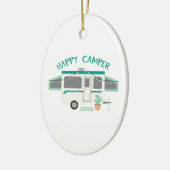 Happy Camper Keramisch Ornament (Links)