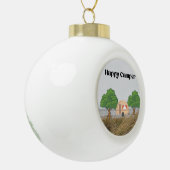 Happy Camper Keramische Bal Ornament (Links)