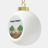 Happy Camper Keramische Bal Ornament (Rechts)