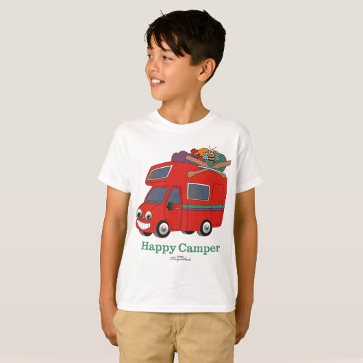 Happy Camper Kind T-Shirt (Voorkant volledig)